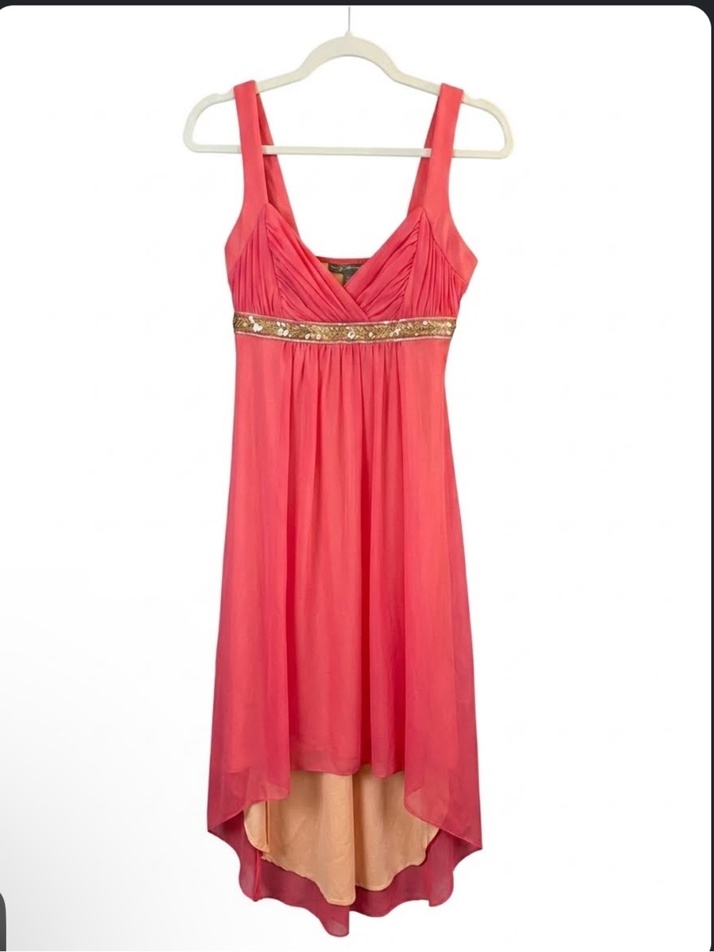 SZ S CITY TRIANGLES Y2K FAIRY chiffon embroidered high low fairy dress